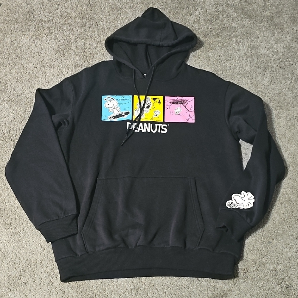 Peanuts Comic Strip Hoodie Size L